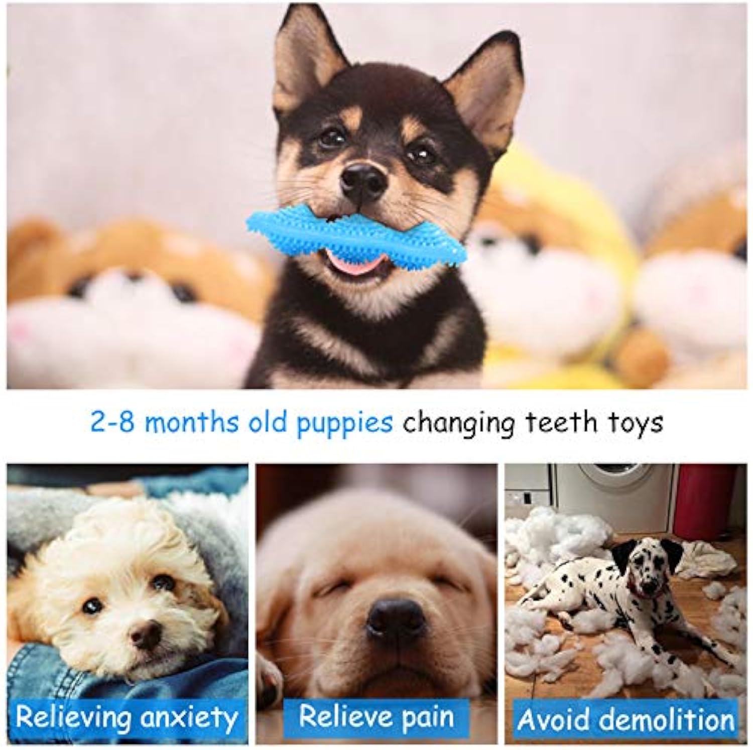 Puppy Chew Toys for Teething Puppies Teething Toys 360 Clean Pet uncategorized / needs cleanup with nature-inspired artwork - product view 3