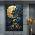 Lunar Tree of Life wall art with nature-inspired artwork