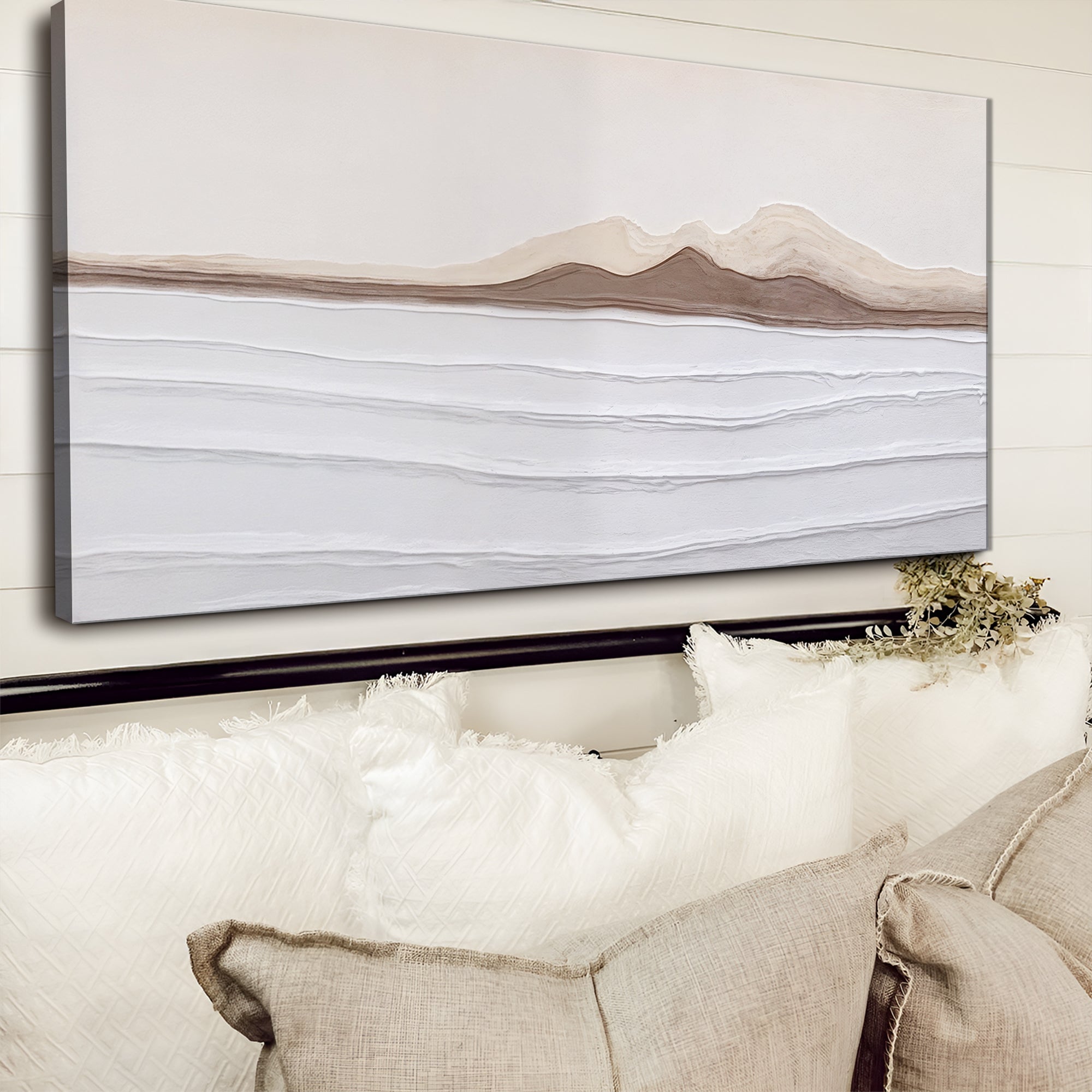 Earth Tone Abstract wall art with nature-inspired artwork