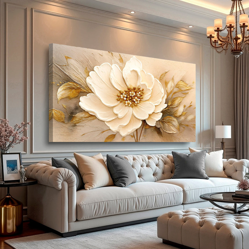 Minimalist X wall art with nature-inspired artwork
