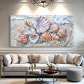 Sea Shells Modern Coastal wall art with nature-inspired artwork