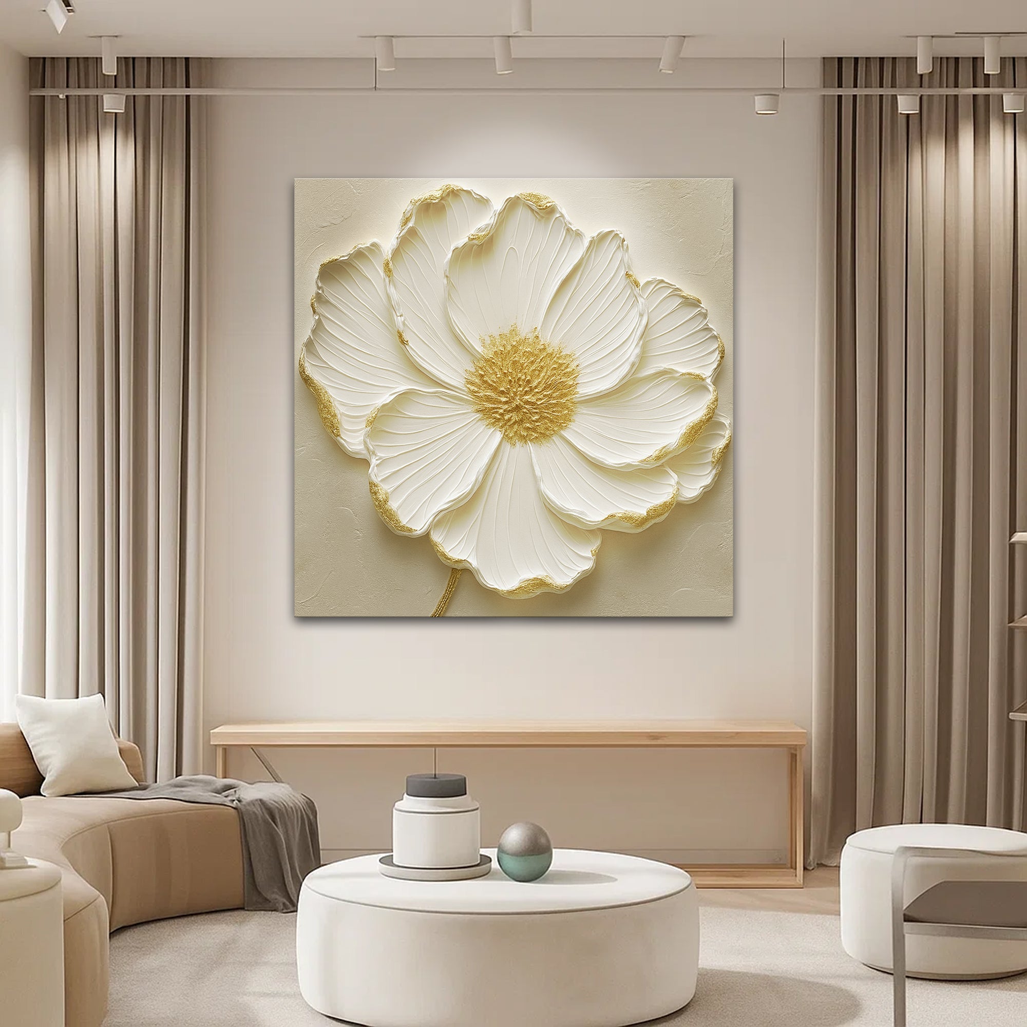 Modern Abstract Flower wall art with nature-inspired artwork