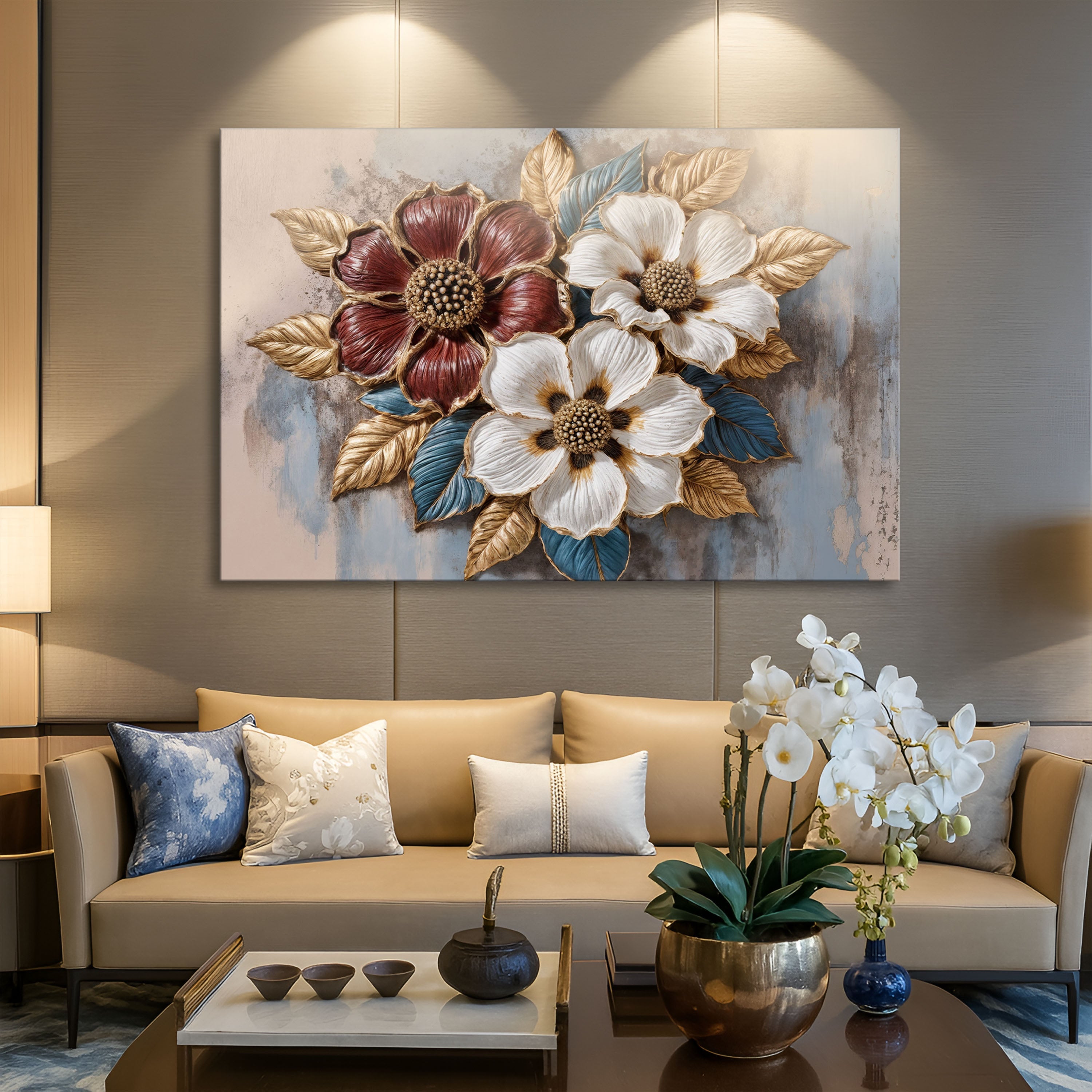 Floral Symphony Ii wall art with nature-inspired artwork - product view 3