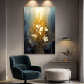 Golden Glow Elegant Flower wall art with nature-inspired artwork