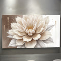 Single Beige Flower Abstract wall art with nature-inspired artwork