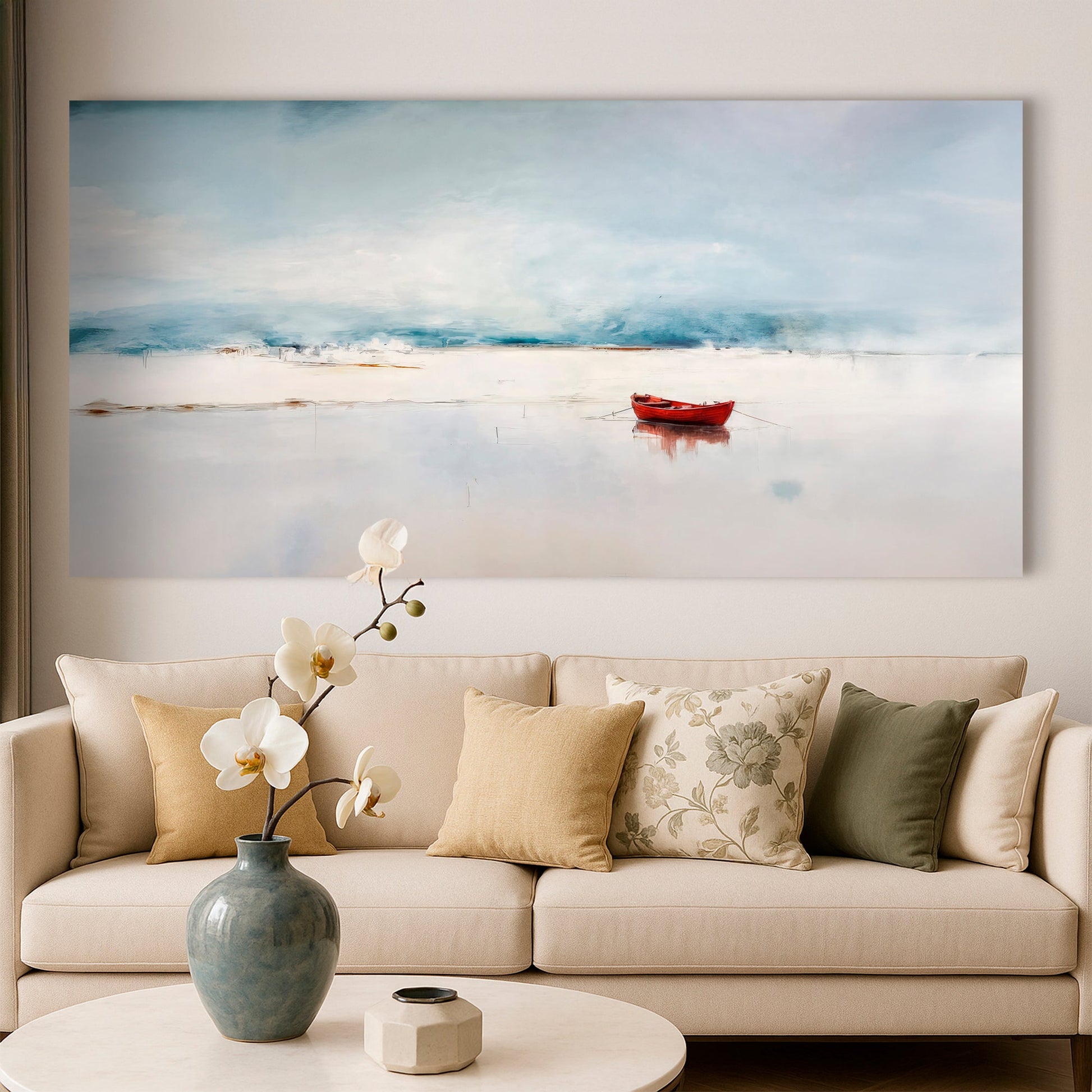 Misty Morning Abstract wall art with nature-inspired artwork