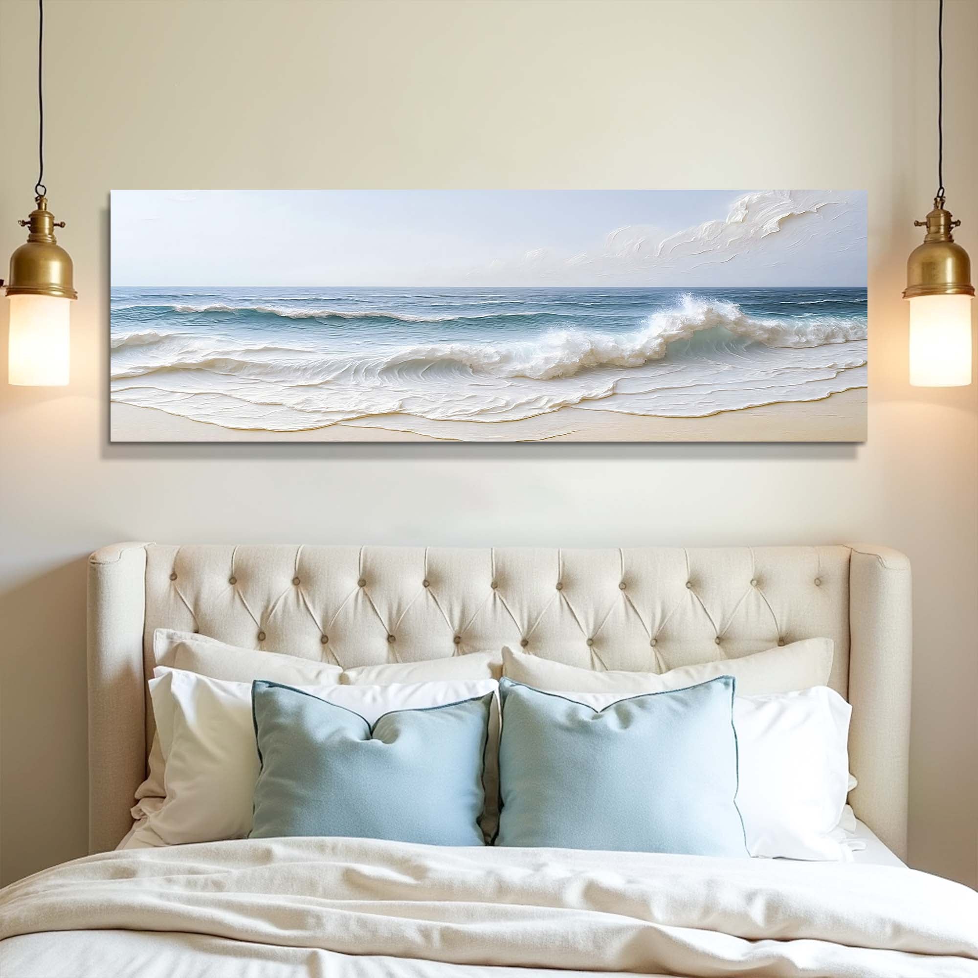 Ocean Wave Seascape wall art with nature-inspired artwork - product view 5