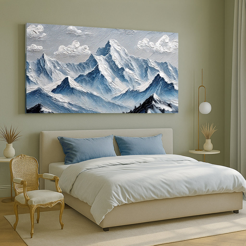 Mountain Minimalist wall art with nature-inspired artwork