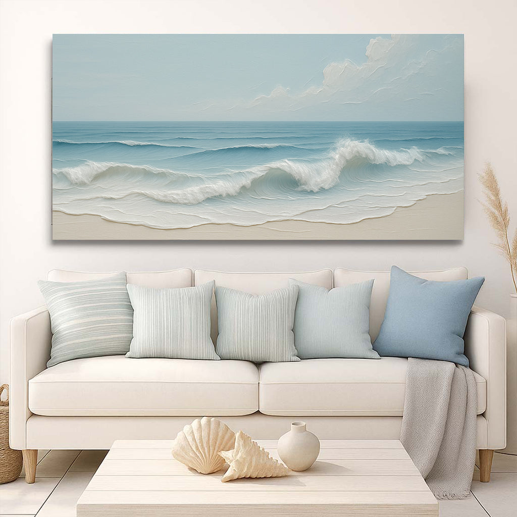 Serene Ocean Wave Coastal Viii wall art with nature-inspired artwork