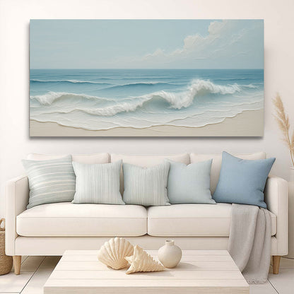 Serene Ocean Wave Coastal Viii wall art with nature-inspired artwork