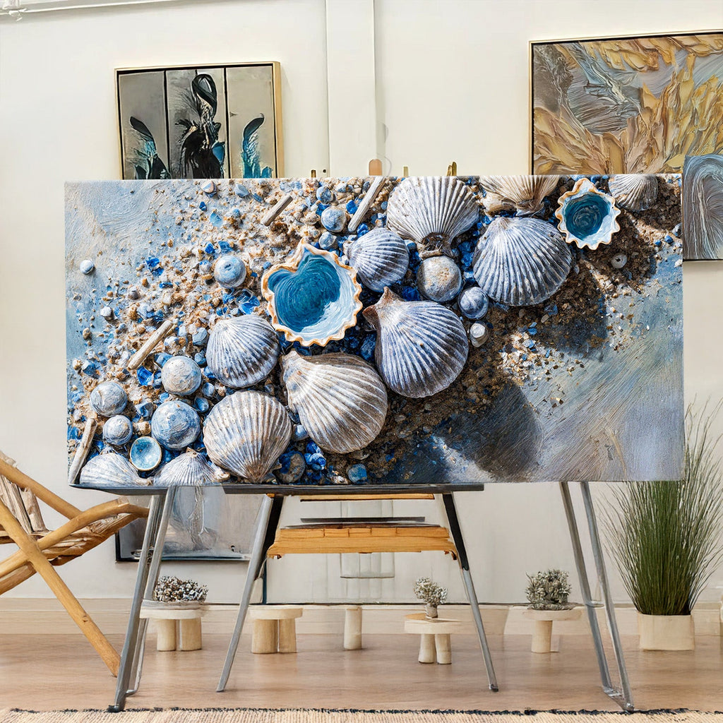 Sea Shells Modern Coastal Ii wall art with nature-inspired artwork - product view 3