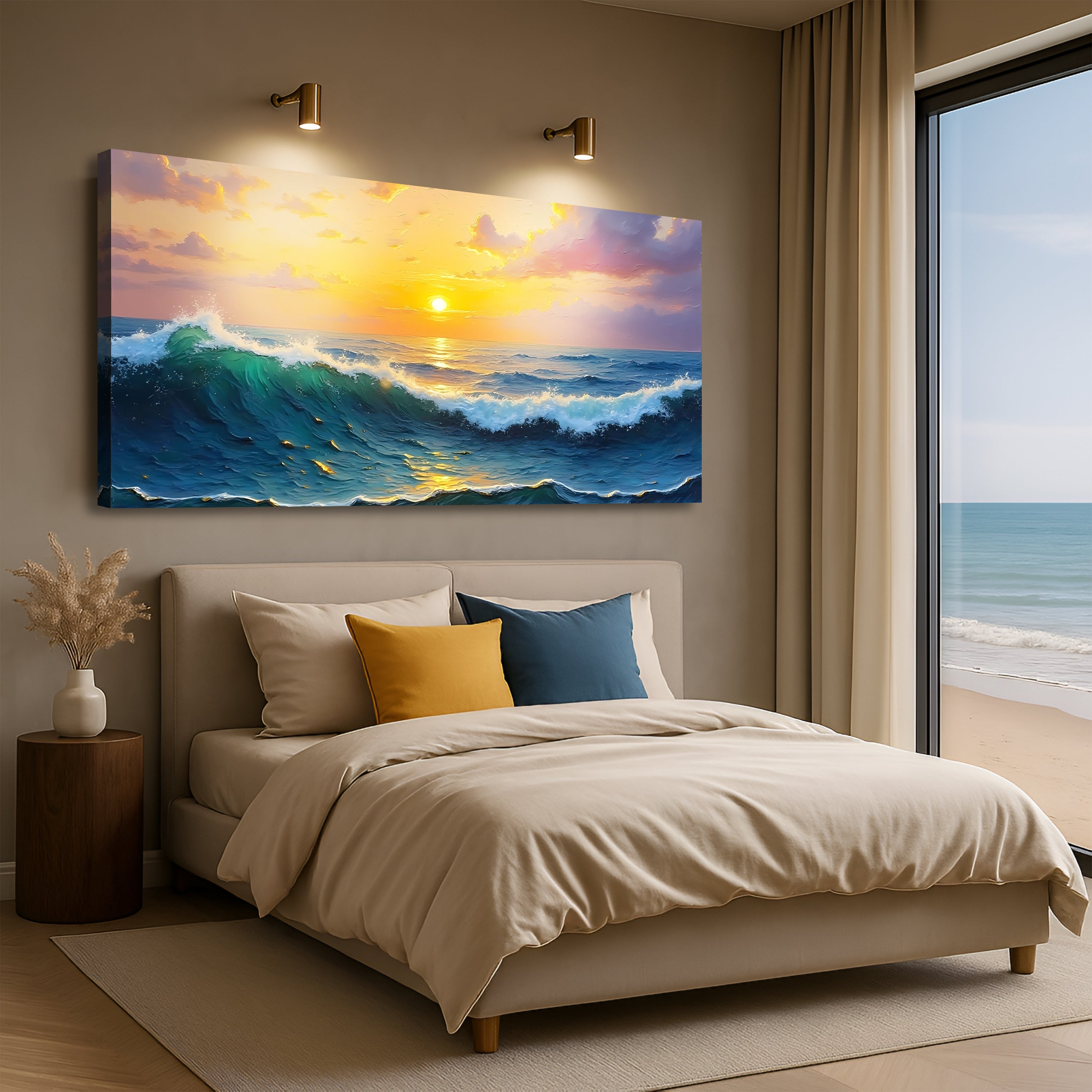Waterscape Abstract Xii wall art with nature-inspired artwork - product view 2