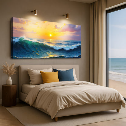 Waterscape Abstract Xii wall art with nature-inspired artwork - product view 2