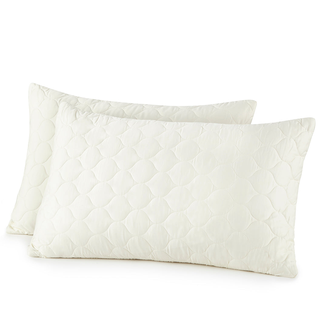 Organic Cotton Quilted Pillow Protectors pillow cover with nature-inspired artwork
