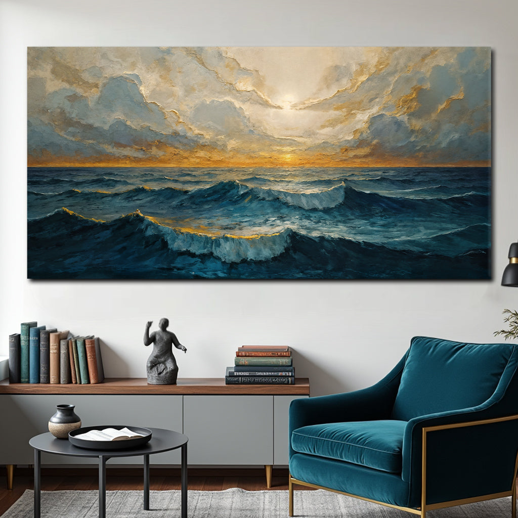 Waterscape Abstract Xi wall art with nature-inspired artwork
