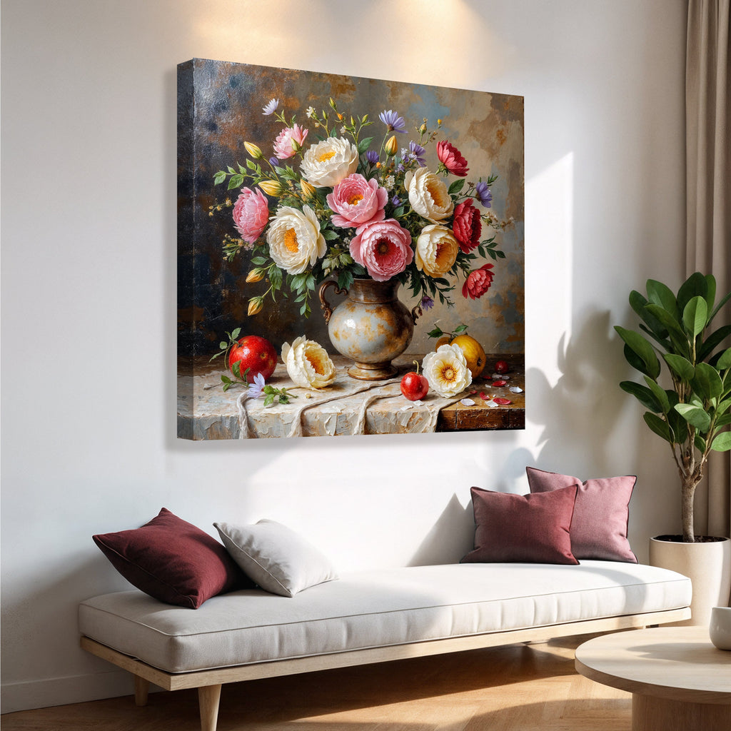 Summer Bloom Vase wall art with nature-inspired artwork
