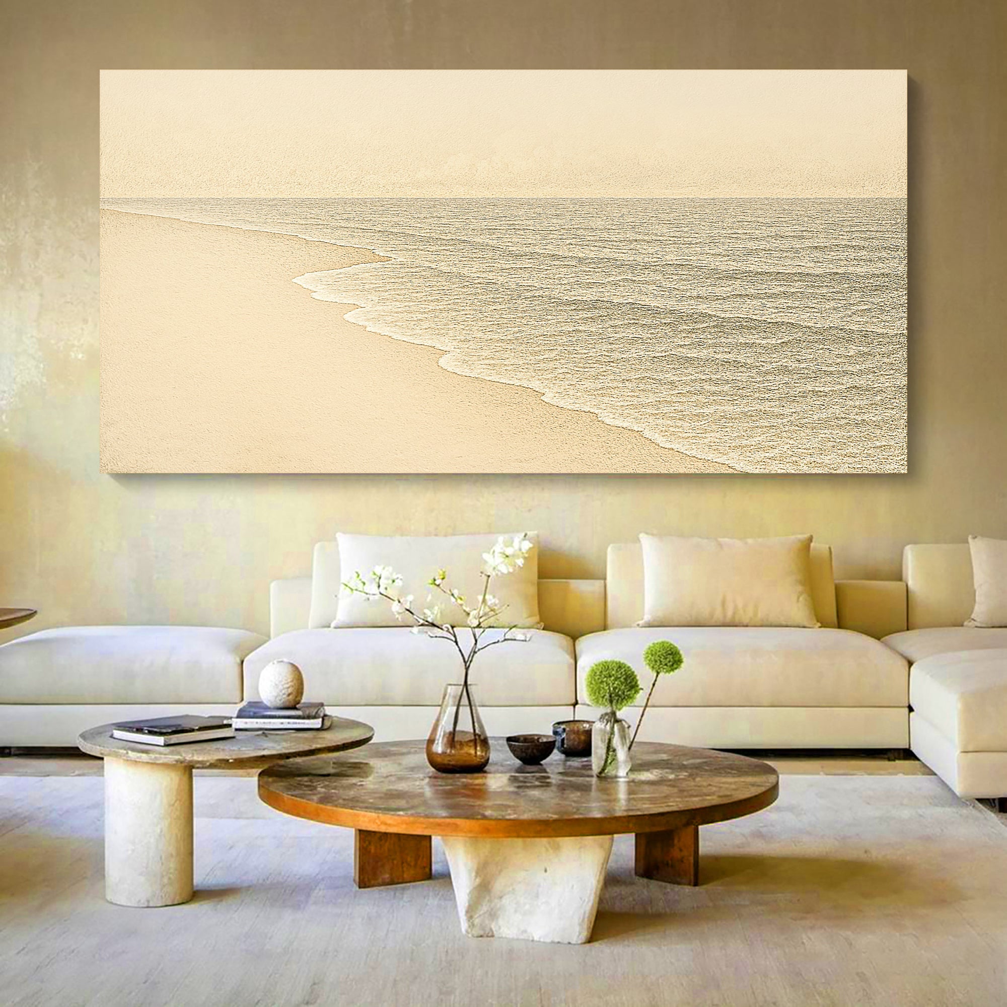 Beach Shoreline Coastal Iii wall art with nature-inspired artwork