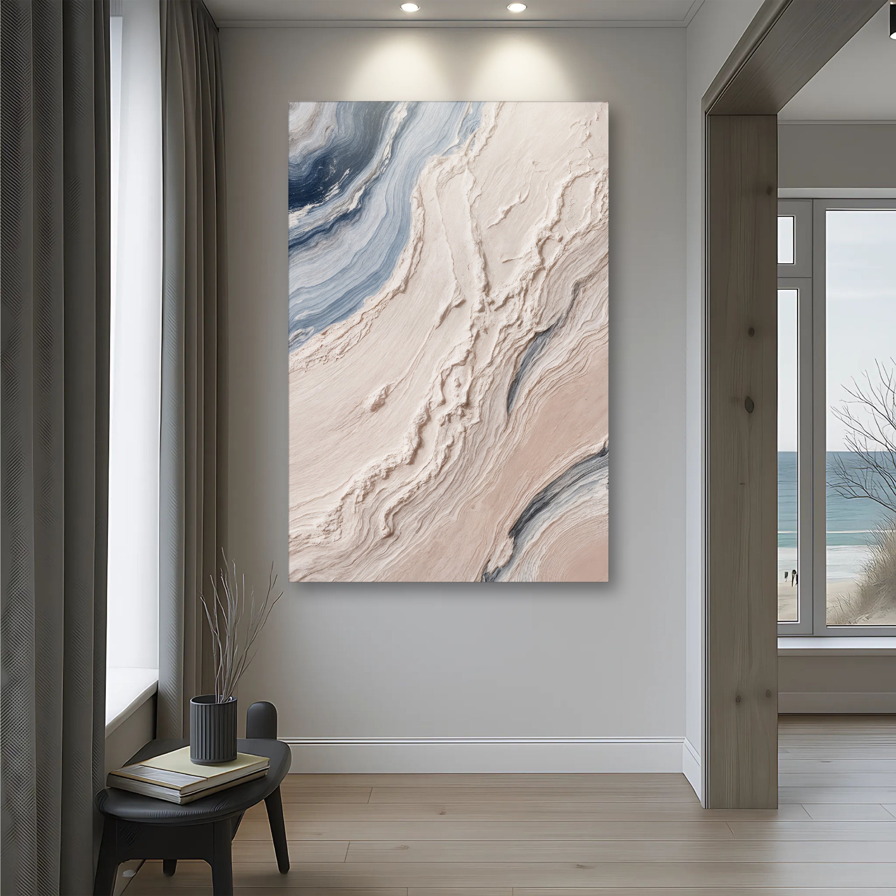 Minimalist Waves Iii wall art with nature-inspired artwork