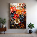 Blooming Garden Rhapsody Impasto wall art with nature-inspired artwork
