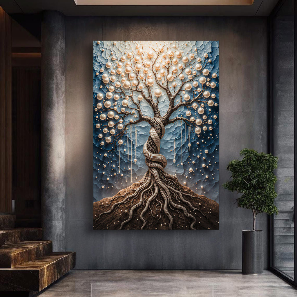 The Pearl Tree wall art with nature-inspired artwork