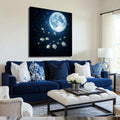 Lunar Canvas wall art with nature-inspired artwork