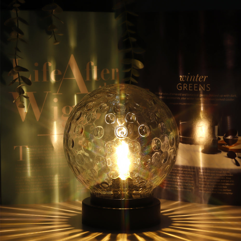 7''h Cordless Lamps Nightlight with 6 battery operated lamp with nature-inspired artwork - product view 4
