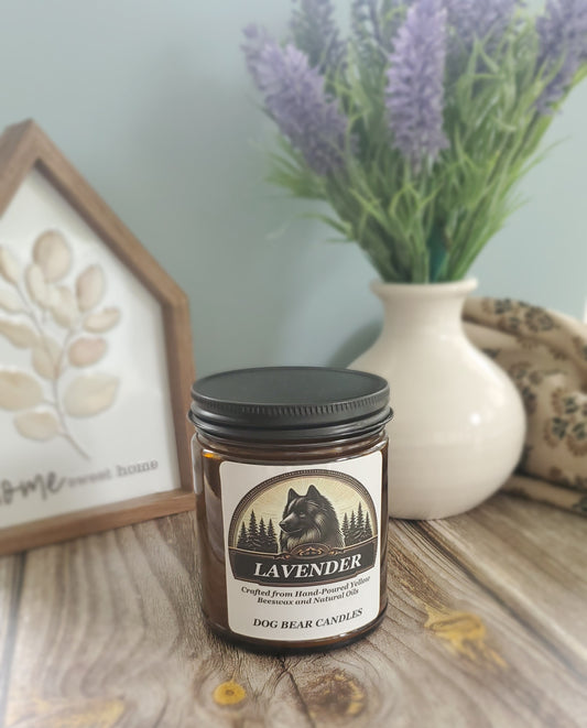 Hand-Poured Lavender Candle | Natural Relaxing Scent
