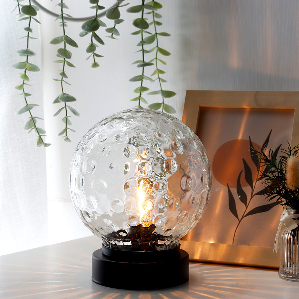 7''h Cordless Lamps Nightlight with 6 battery operated lamp with nature-inspired artwork