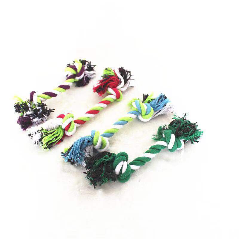 Double Knot Cotton Rope Knot Dog Toy uncategorized / needs cleanup with nature-inspired artwork - product view 3