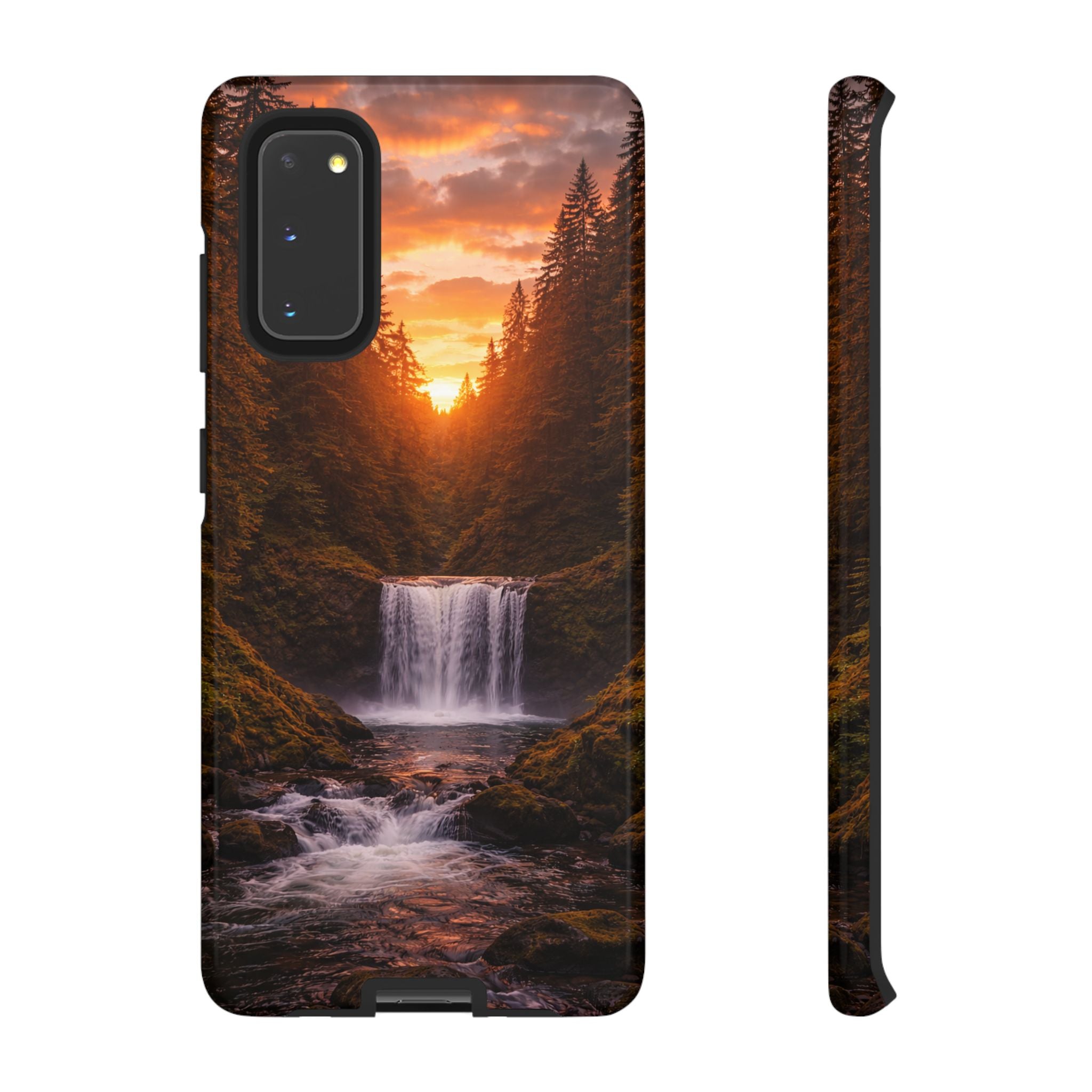 Evergreen Waterfall Phone Case phone case with nature-inspired artwork - product view 13