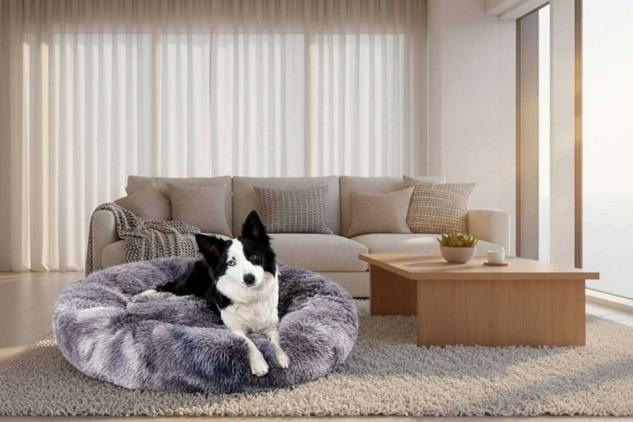 Fluffy Donut Dog Bed uncategorized / needs cleanup with nature-inspired artwork