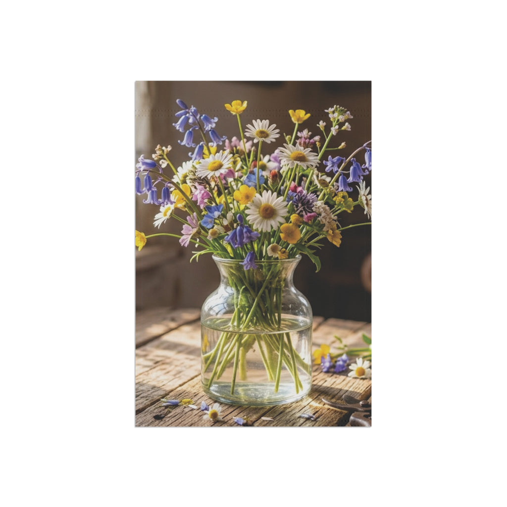 Fresh Cut Wildflowers Garden Flag 12x18 or House Banner 24.5x32