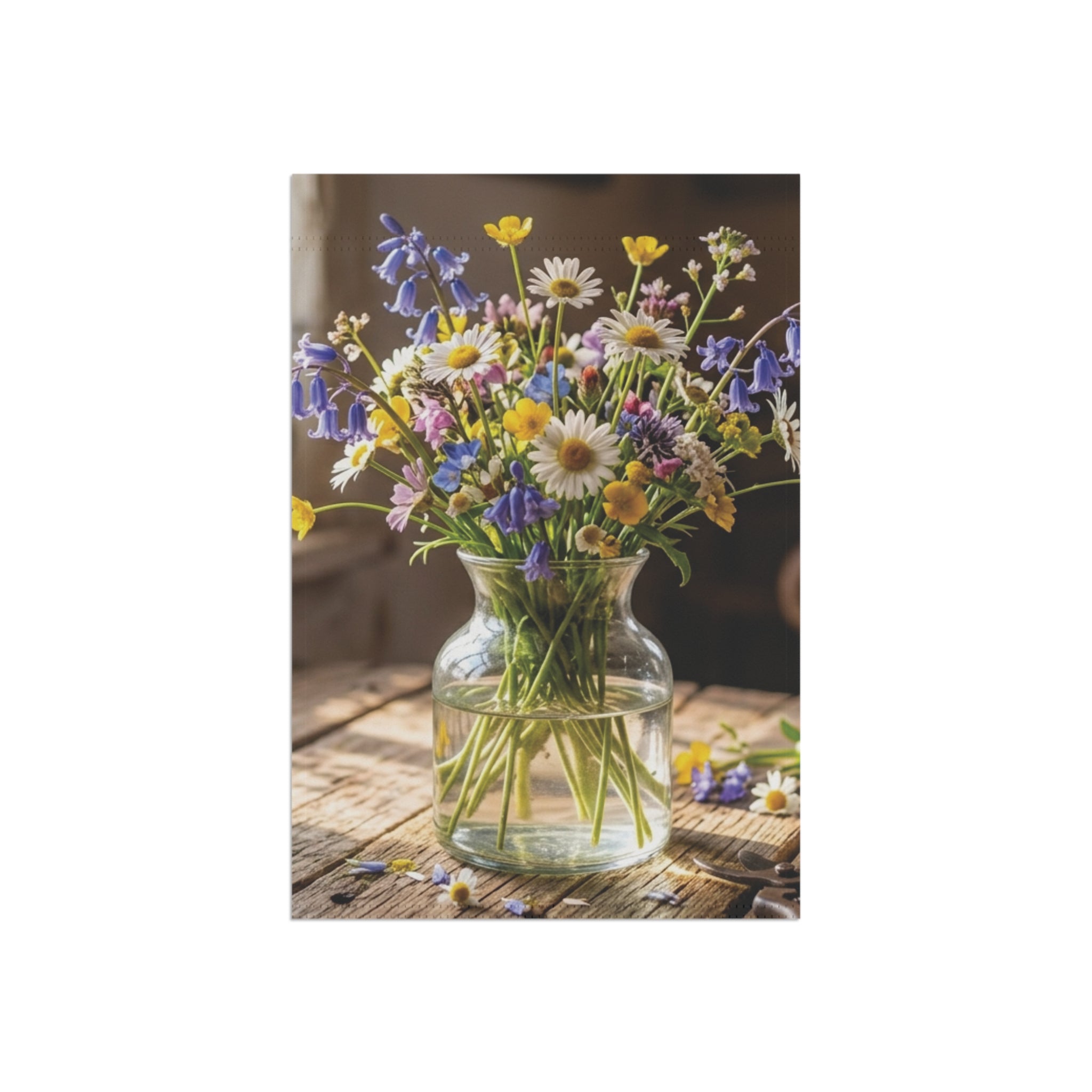 Fresh Cut Wildflowers Garden Flag 12x18 or House Banner 24.5x32