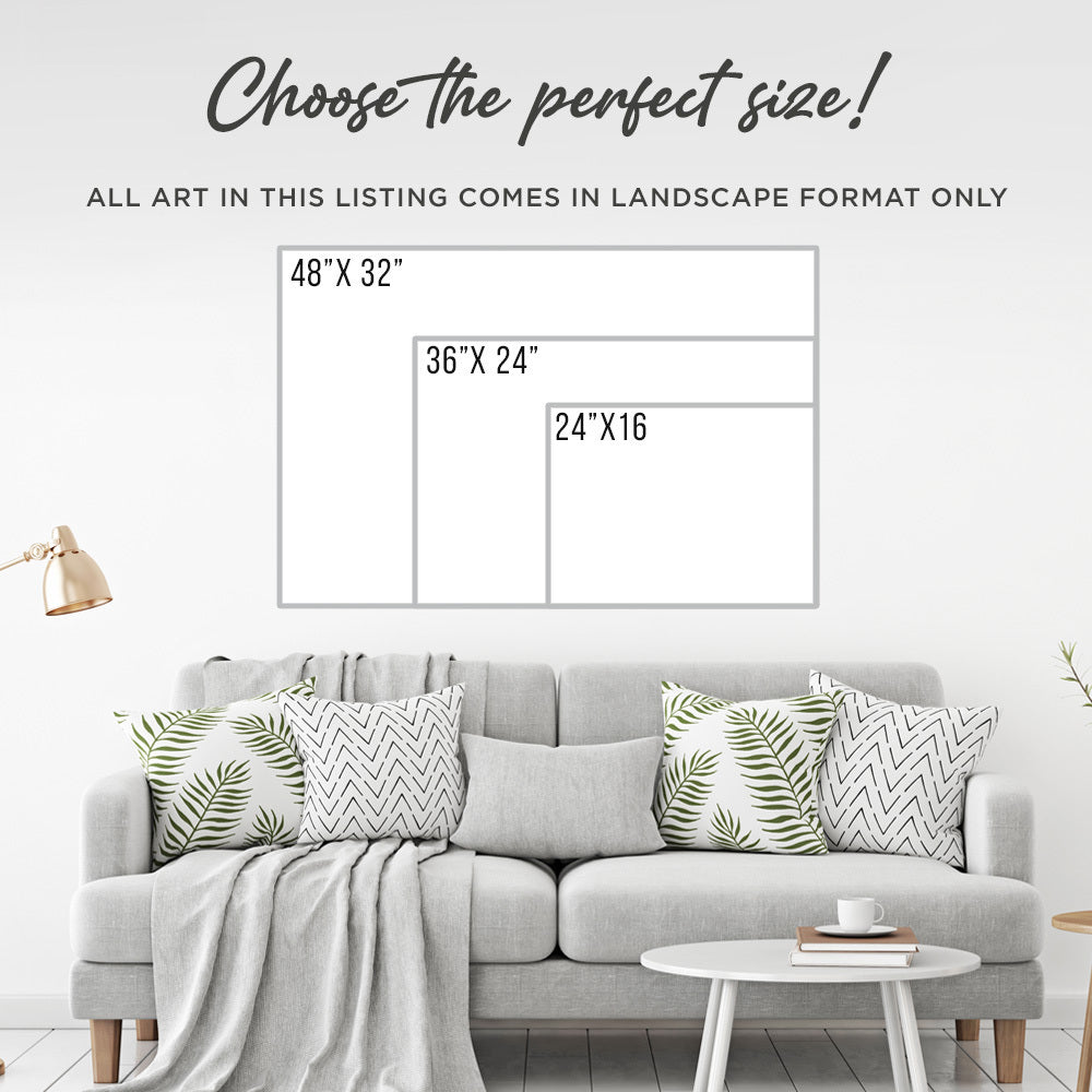 Calming Lake Scenery Canvas wall art with nature-inspired artwork - product view 4