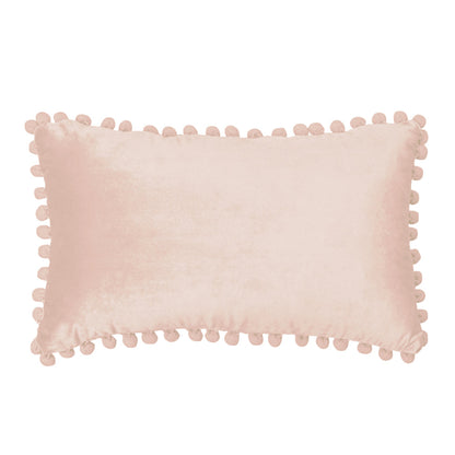 12''x20'' Velvet Pom pillow cover with nature-inspired artwork - product view 2