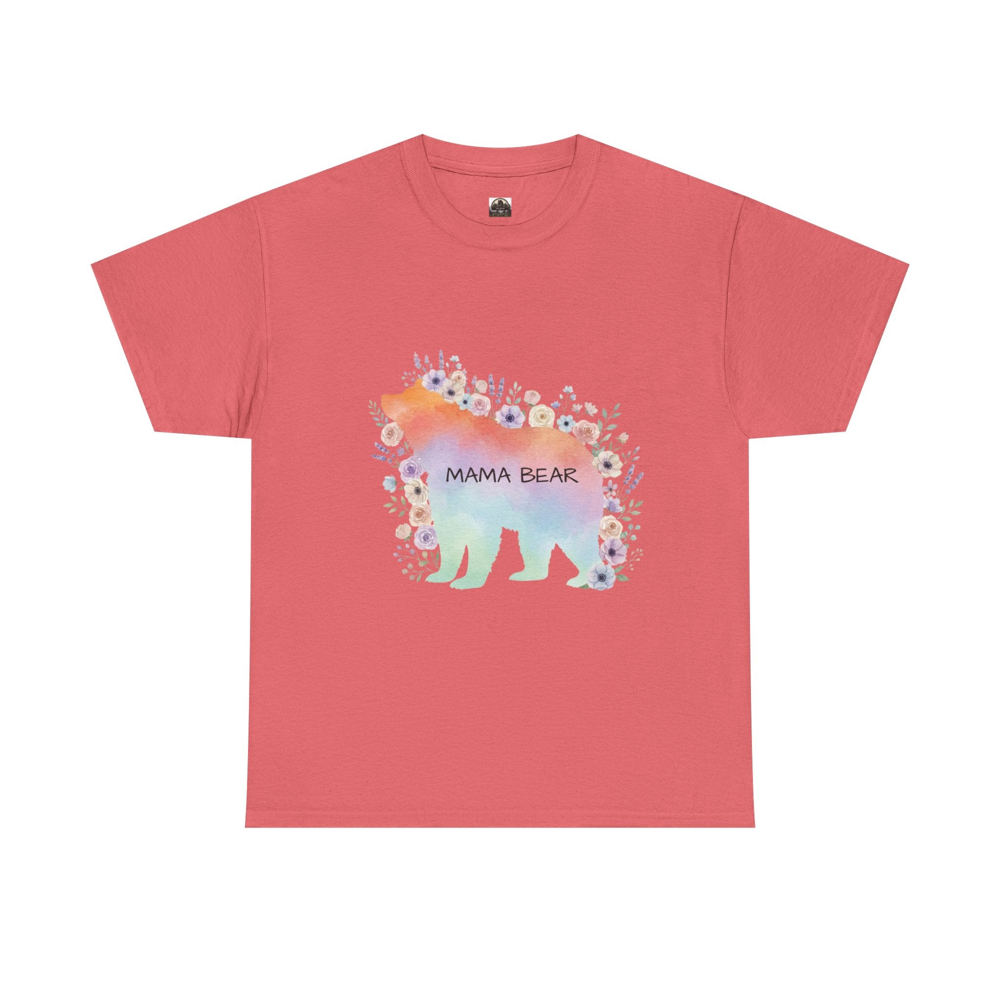 Mama Bear Pastel T t-shirt with nature-inspired artwork - product view 3