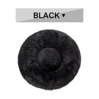 Fluffy Donut Dog Bed uncategorized / needs cleanup with nature-inspired artwork - product view 7