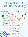 Health and Fitness Stickers uncategorized / needs cleanup with nature-inspired artwork