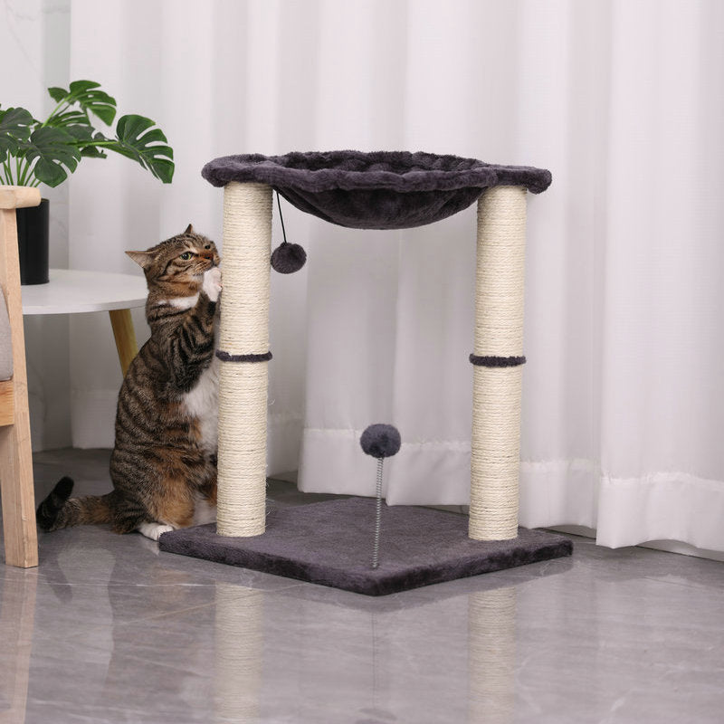 Integrated Cat Scratching Pillar Toy with Nest uncategorized / needs cleanup with nature-inspired artwork