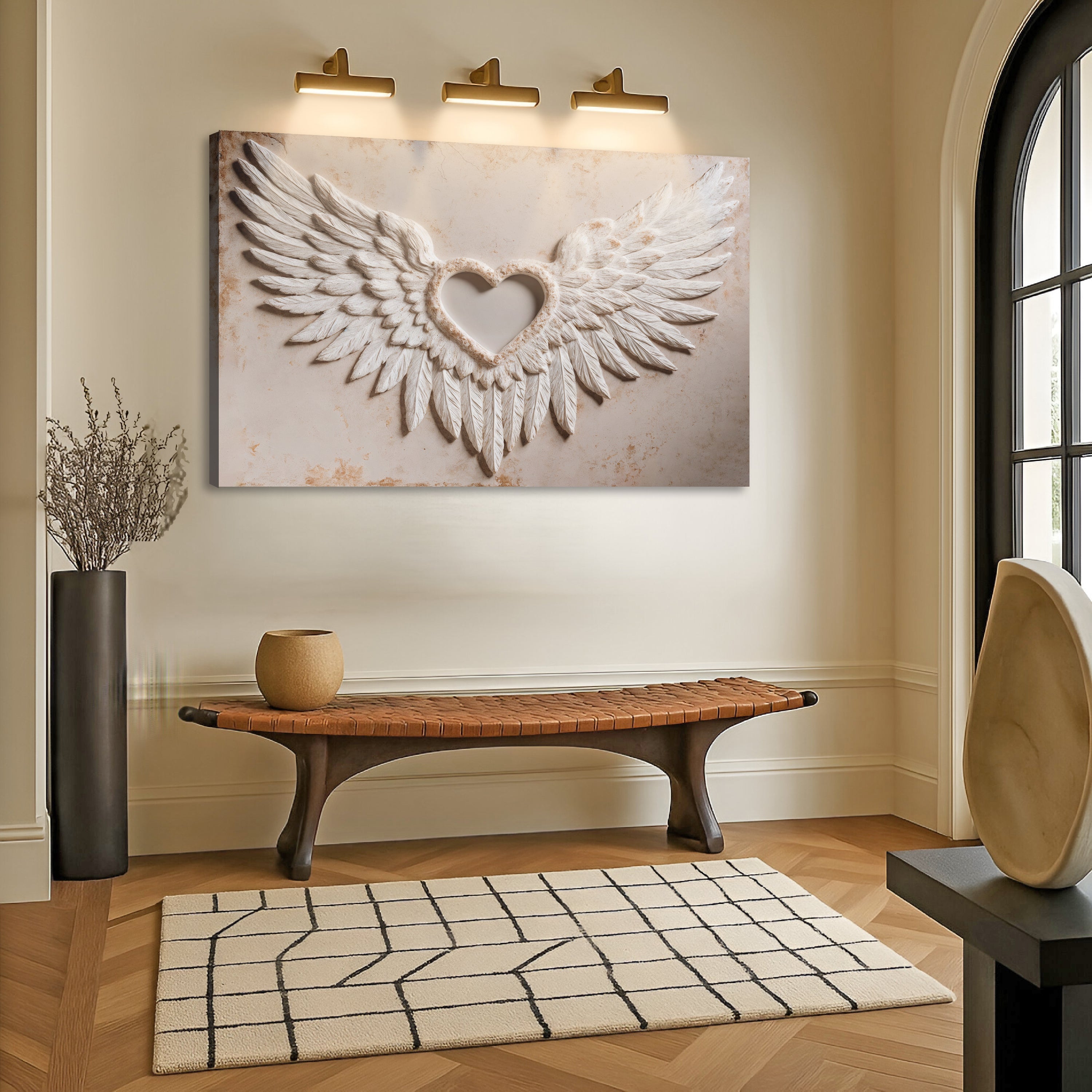 Wings of Love Abstract Ii wall art with nature-inspired artwork - product view 2