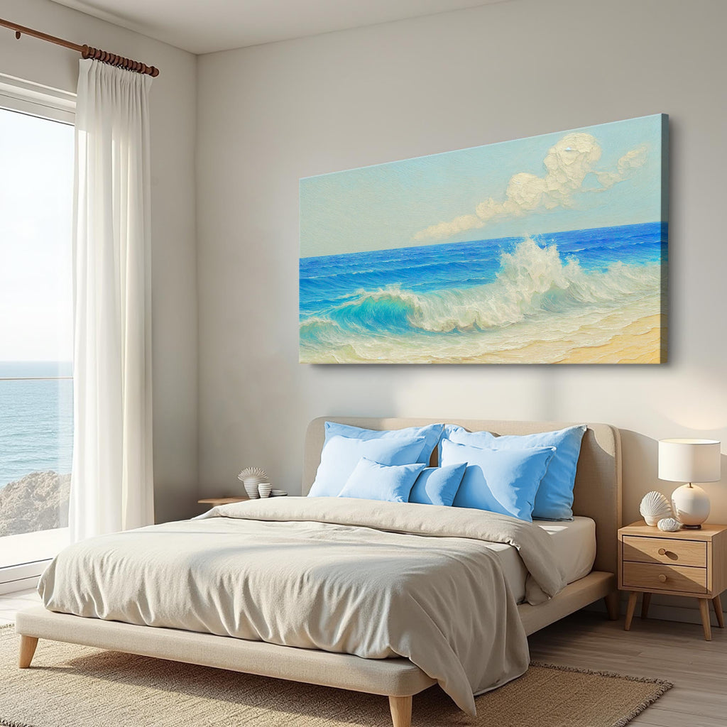 Serene Ocean Wave Coastal Xiii wall art with nature-inspired artwork - product view 2