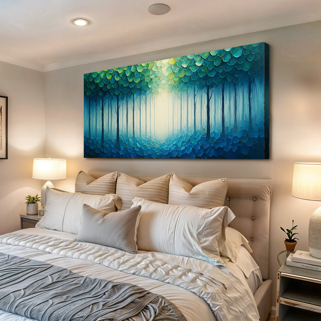 Forest Whispers Impasto wall art with nature-inspired artwork - product view 3