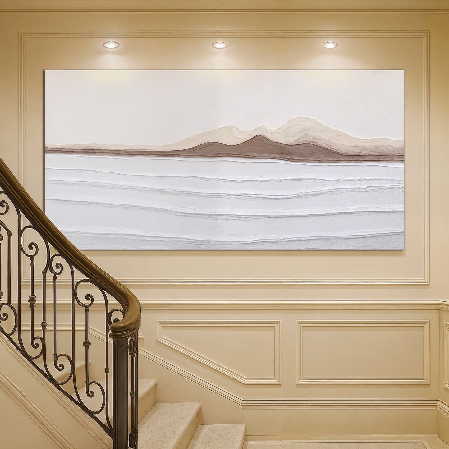 Earth Tone Abstract wall art with nature-inspired artwork - product view 2