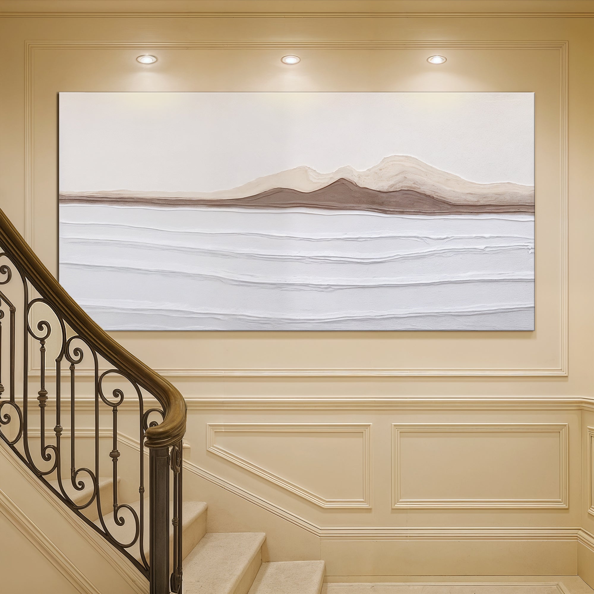 Earth Tone Abstract wall art with nature-inspired artwork - product view 2