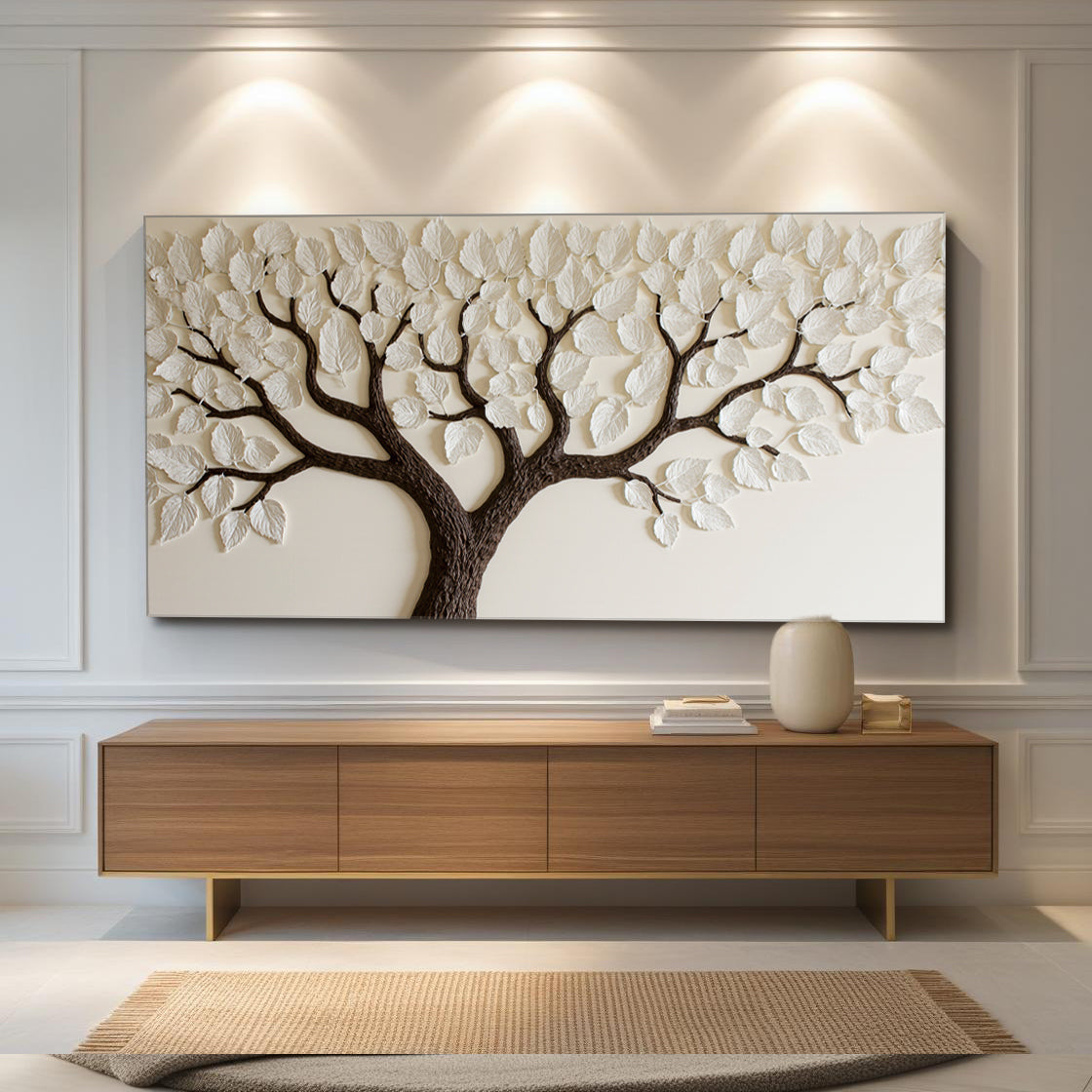 Ivory Canopy Tree wall art with nature-inspired artwork - product view 3