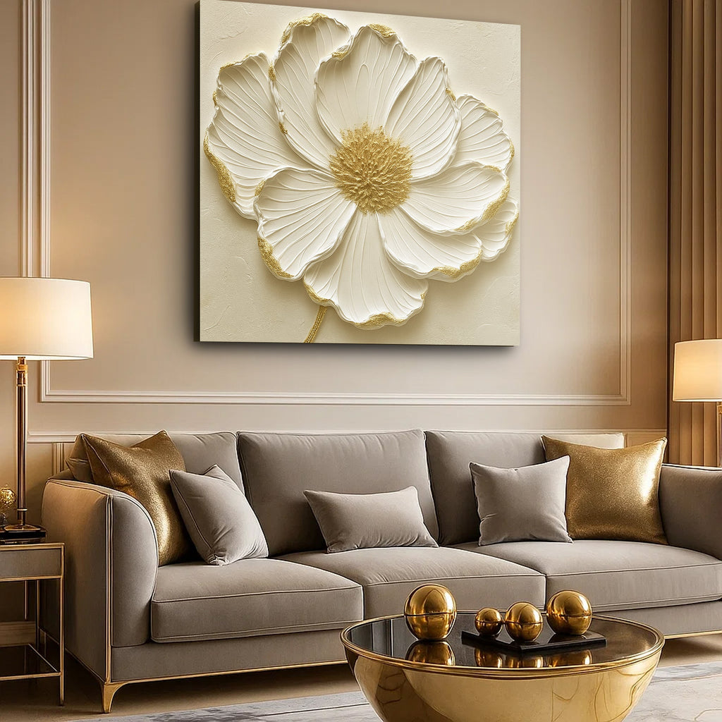 Modern Abstract Flower wall art with nature-inspired artwork - product view 2