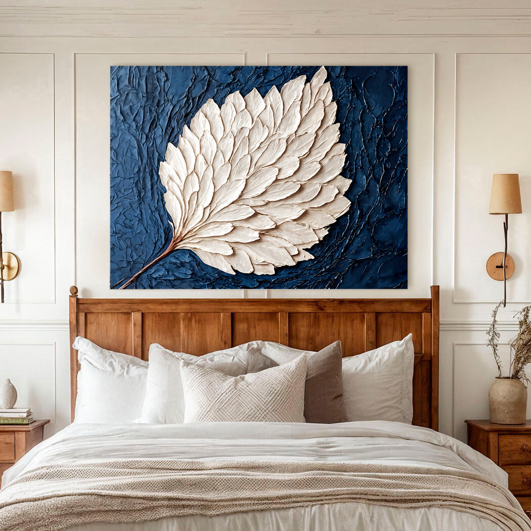 Ivory Bloom wall art with nature-inspired artwork - product view 2