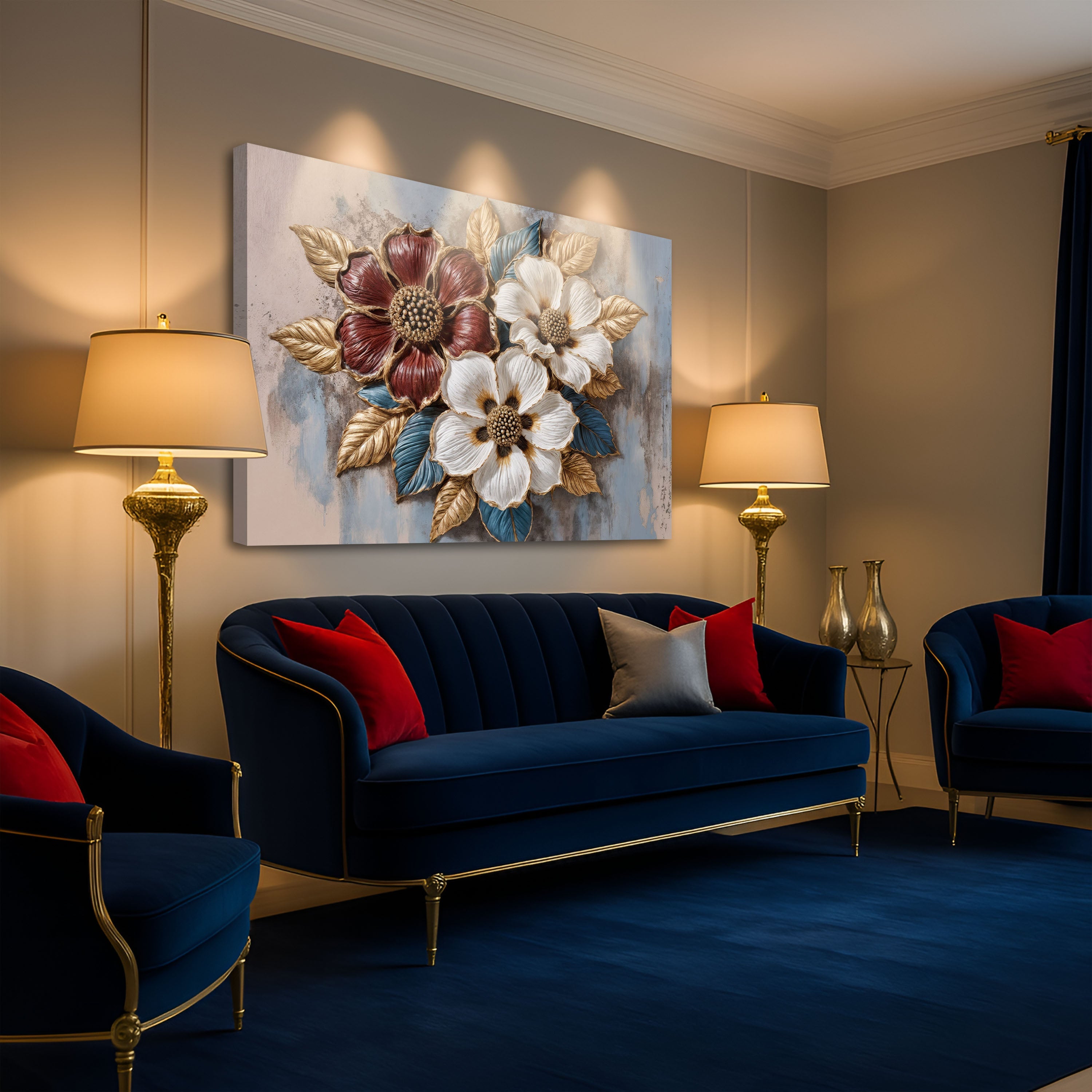 Floral Symphony Ii wall art with nature-inspired artwork - product view 2
