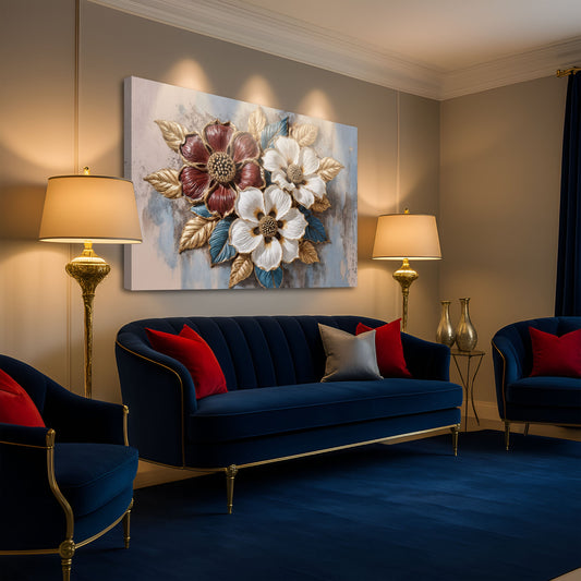 Floral Symphony Ii wall art with nature-inspired artwork - product view 2
