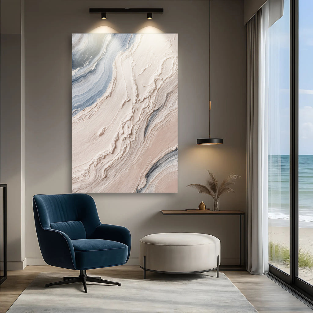 Minimalist Waves Iii wall art with nature-inspired artwork - product view 5